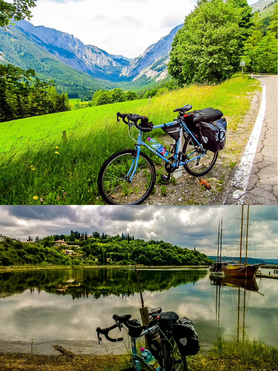 Crossing the mountains of Styria, Austria and Portorož Bay, Seca, Slovenia
